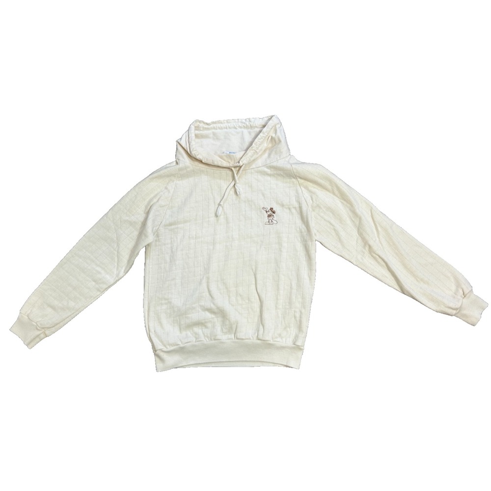 Vintage Disney Character Fashions Mickey Golfer Knit Pullover Kids Size M Ivory